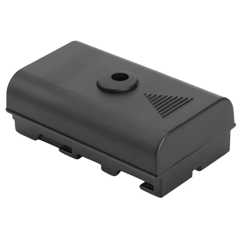 Mini DC Attrappe Kunststoff Batterie Adapter Volle Dekodierung Keine Fehler Schnelle Geschickt Langlebig für Sony NP Serie F550 F570 Schwarz