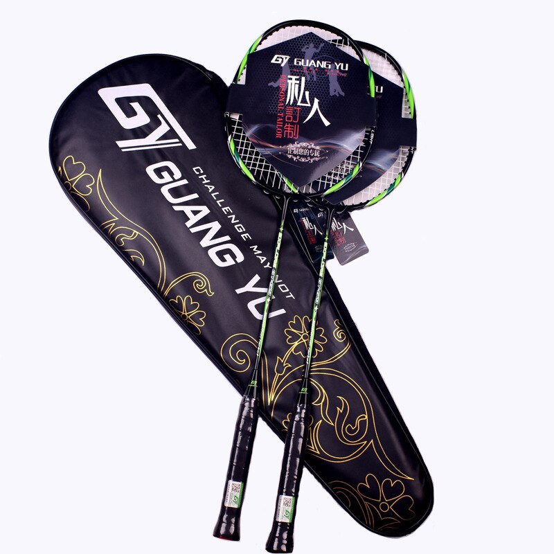 Badminton Racket Suit 2 Pack Sport Equipment Ultralight Training Badminton Racket Adult Racket Racquet Beginners Durable -40
