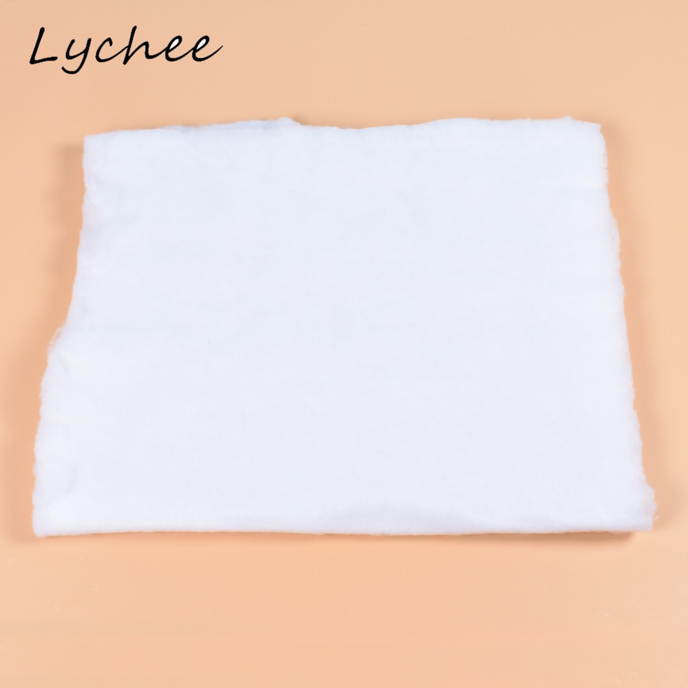 Lychee 50*100cm 5mm Effen Kleur Katoenen Voering Interlining Stof Voor Tailor DIY Handgemaakte Craft Quilten Doek