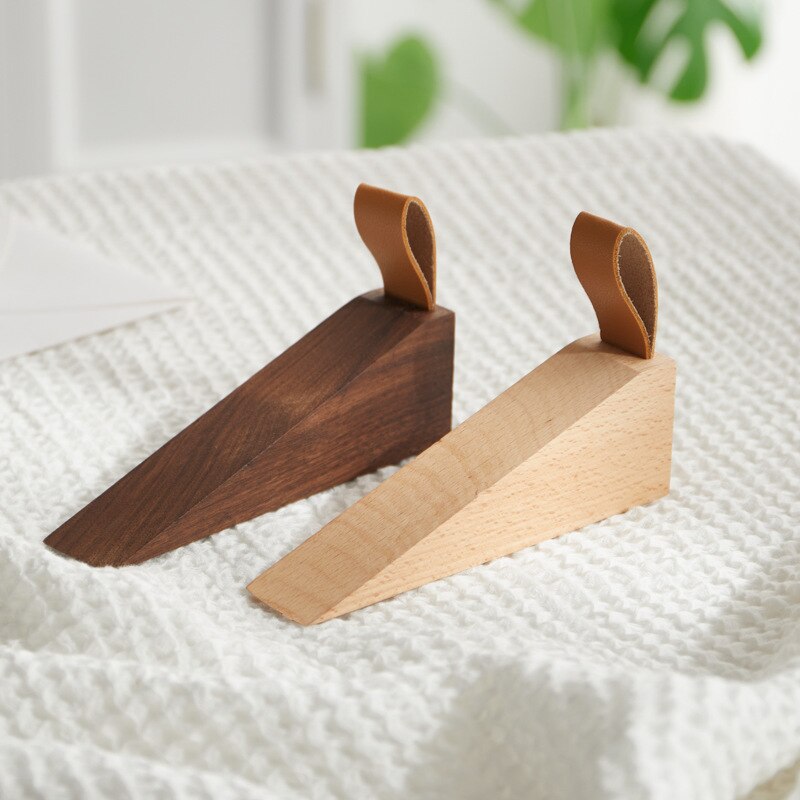 Butoir de cale de porte en bois 1 pièce, petite cale de butée de porte antidérapante pour le joint de bas de porte pour le bureau à domicile