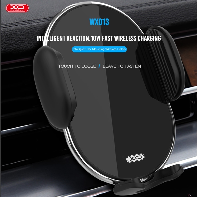 XO WX013 Qi voiture chargeur sans fil pour iPhone 11 Pro Max Samsung S10 Intelligent infrarouge rapide sans fil charge voiture support pour téléphone