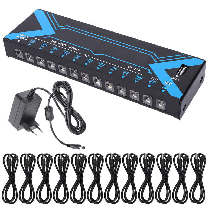 musical instruments Musical Accessories Effect Pedal 12 Outputs Short‑Circuit Protection Guitar Power Supply Accessories: Style2