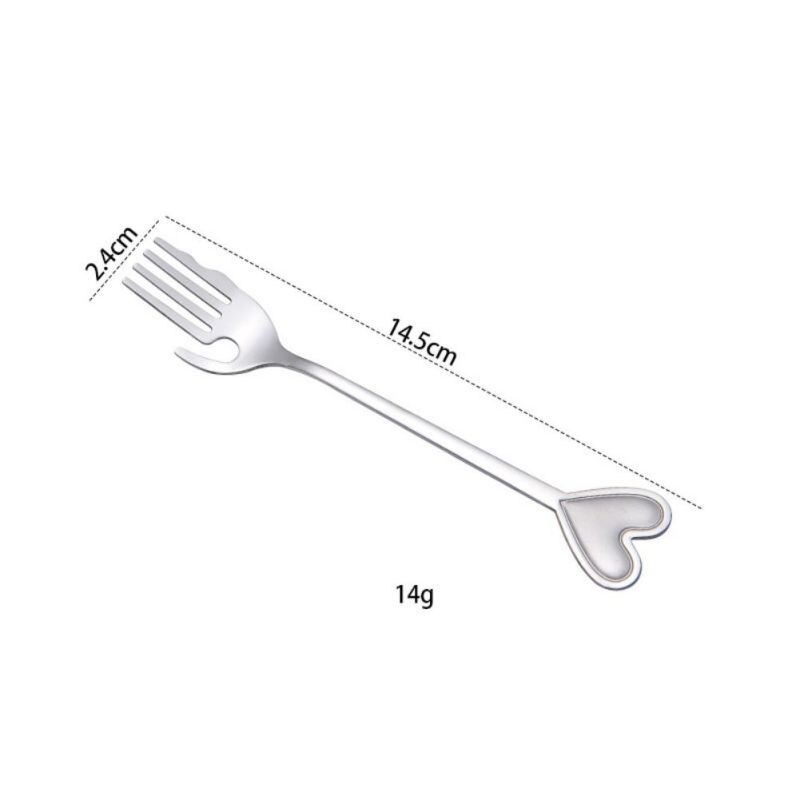 2pz in Acciaio Inox a Forma di Cuore Cucchiaio di Caffè Cucina dolce Zucchero Mescolando Cucchiai Cucchiaino Piatti E Posateria di san valentino Regalo di Giorno