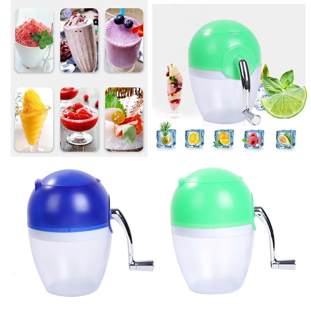 Manual Sand Ice Grinder Machine Chipper Blender Shave Fine Ice in minutes