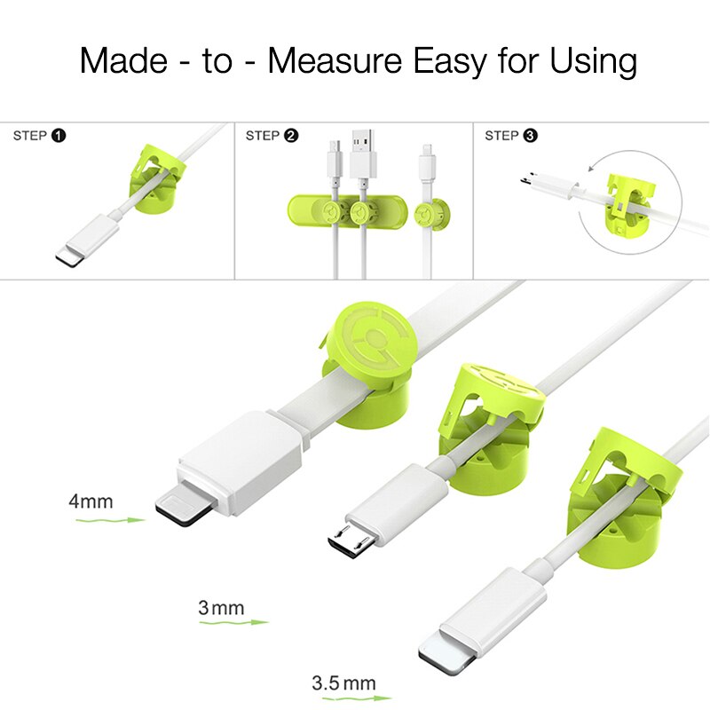 Oppselve magneettinen kaapelikela silikoninen usb-kaapelijärjestäjä johto pöytäteline päivämäärä latauskaapeli siisti pidike