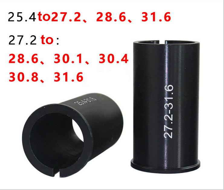 25.4/27.2/30.0/30.4/30.8/31.6mm Alu vtt VTT tube conversion route vélo tige de selle adaptateur siège tige cale vélo partie
