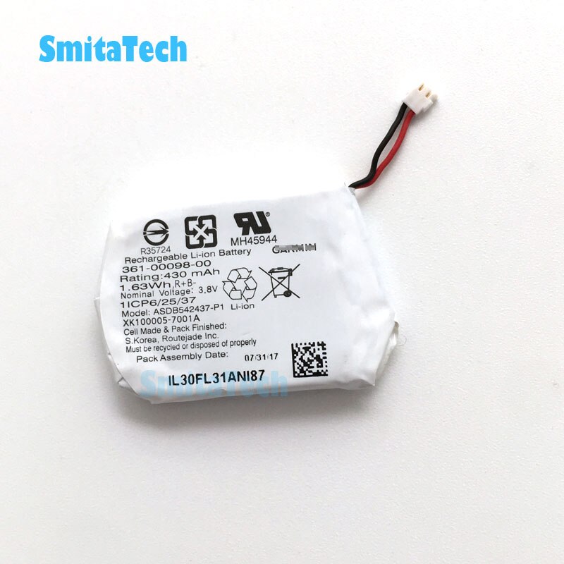 Battery for GARMIN Approach S60/FORERUNNER 935/fenix 5X GPS Multi sport Training Watch 361-00097-00 361-00096-00 361-00098-00: 361-00098-00