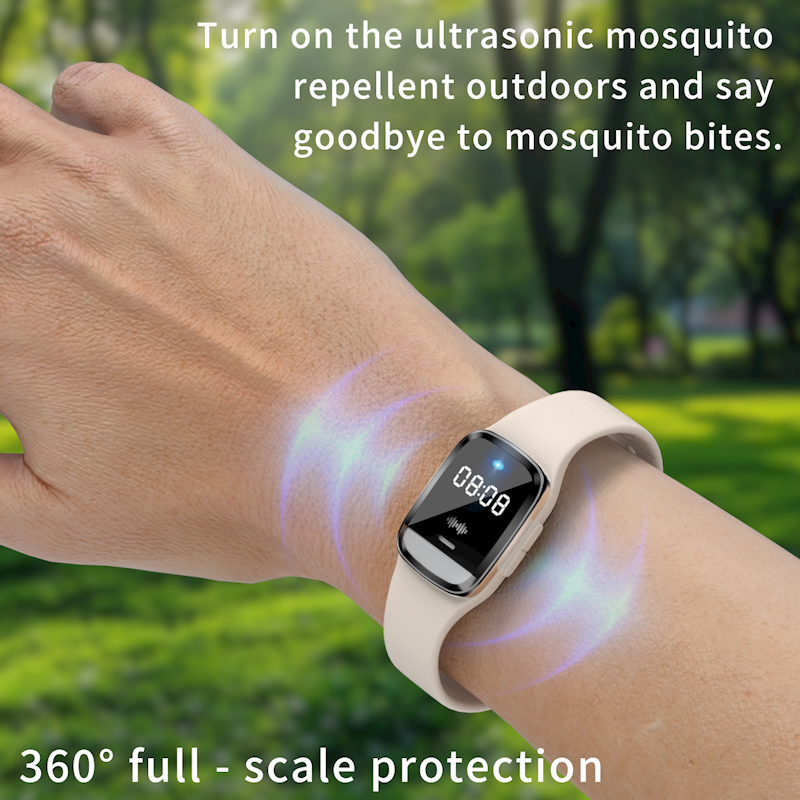 Xiaomi Ultraschall-High-Tech-Mückenvertreiber-Armband, Armband für drinnen und draußen, 3-Gang-Armband, Anti-Mücken-Biss-Armband