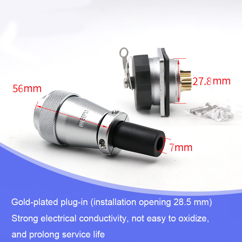 WEIPU WS28 TQ + Z 2 3 4 7 10 12 16 17 20 24 26 Stift Elektrische Wasserdichten Stecker schott Adapter M28 Weibliche Stecker Männlichen Buchse