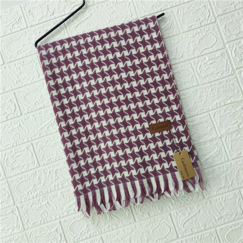 Pied-de-poule geruite sjaal voor dames, warmere winter kasjmier pashmina sjaals, dikke dekens, omslagdoeken, foulards, sjaals, bandana's: Zie grafiek 6