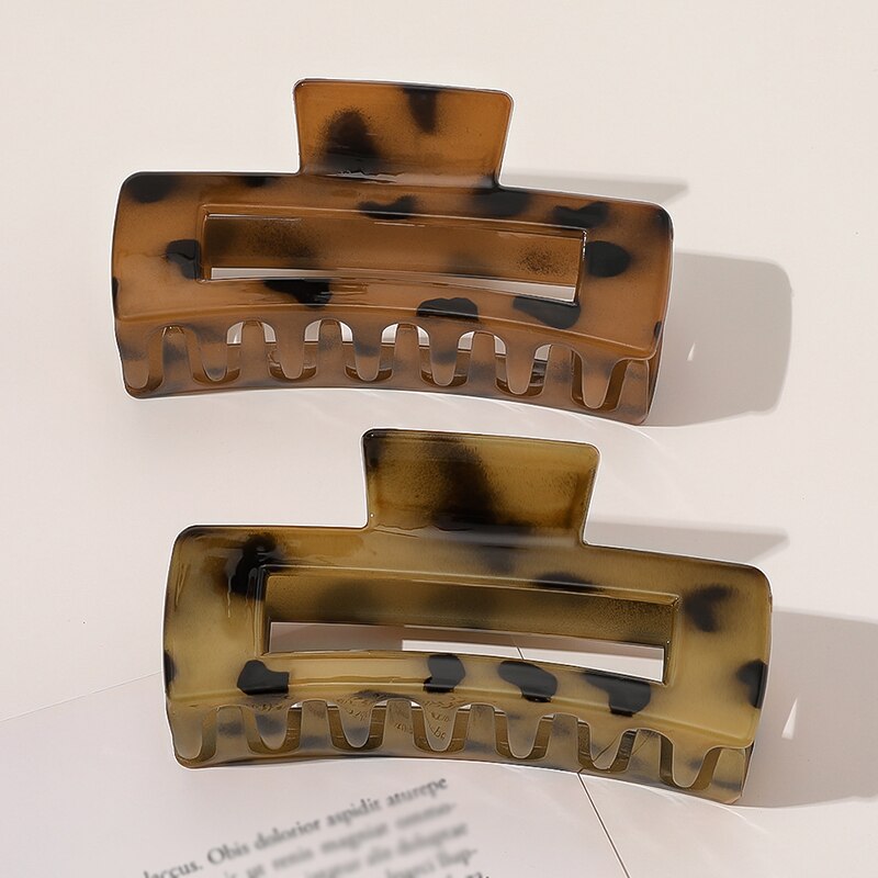Leopard Acrylic Hair Clip Claw Clip Hair Clips for Women Hair Claw Hairpin Girl Claw Clip Hairclip Hair Accessories