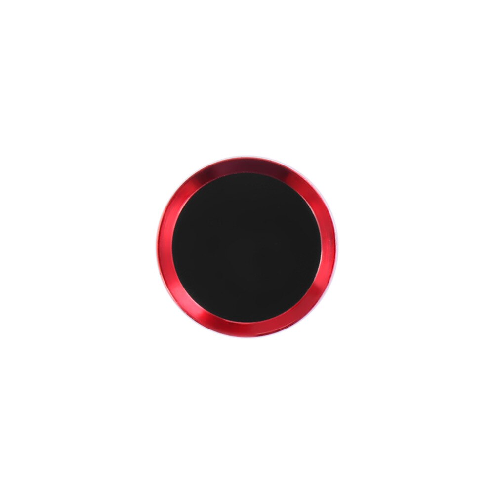 Pegatina de botón de inicio para IPhone 8, 7, 6, 6S Plus, 5s, 5 SE, IPad, ID táctil: red and black