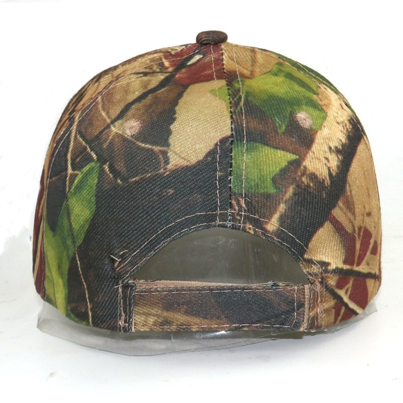 Camouflage baseball cap 3d broderi hold kæft fiske camouflage hatte unisex snapback hat rejsekasketter