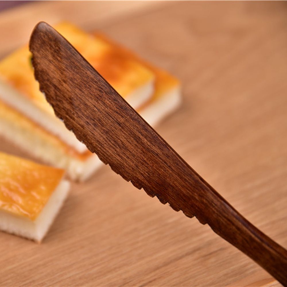 Wooden Marmalade Knife Butter Spreader Dinner Tabeware With Thick Handle Cutter Toast Bread Knife Kichen Tool