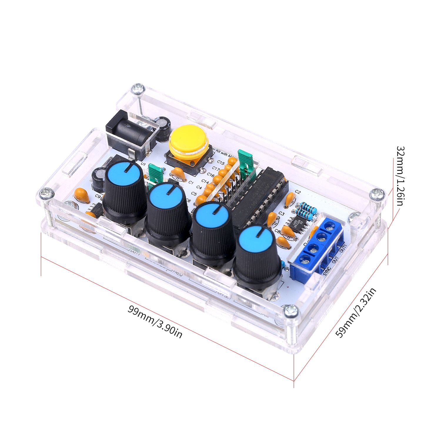 MAX038 generator sygnałów generator impulsów syntezator DIY zestaw 1Hz ~ 20MHz generator funkcji szybki op-wzmacniacz generator Zatoka