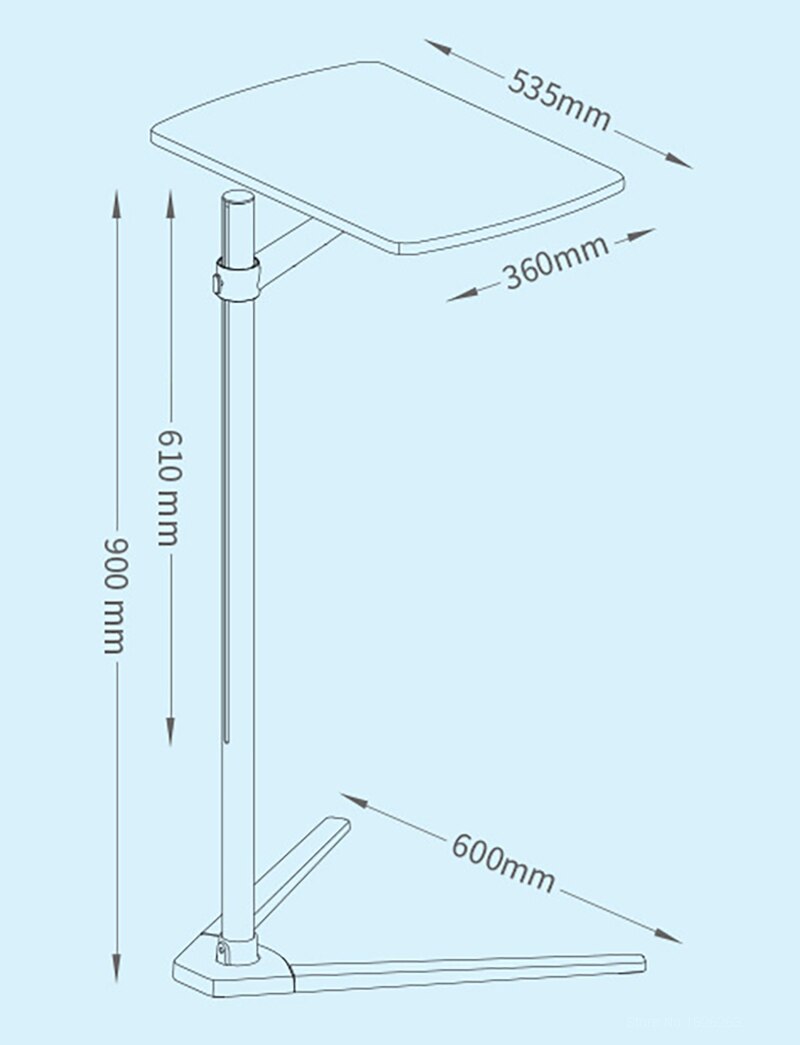 Ruchomy w górę-8T aluminium 7-20 cali laptop stojak podłogowy wysokość regulowana nocna Lapdesk sofa biurko na tablet PC zeszyt stolik robić herbaty