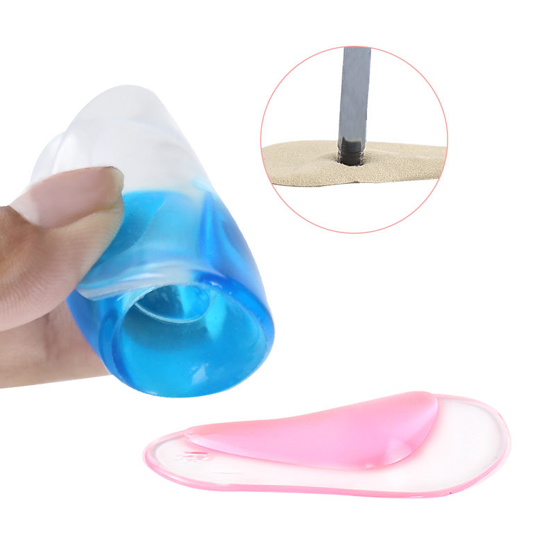 Plantilla ortopédica con soporte para arco, plantilla de silicona para pie plano, Corrector de pie plano, cojín de choque elástico suave, almohadilla ortopédica de Gel