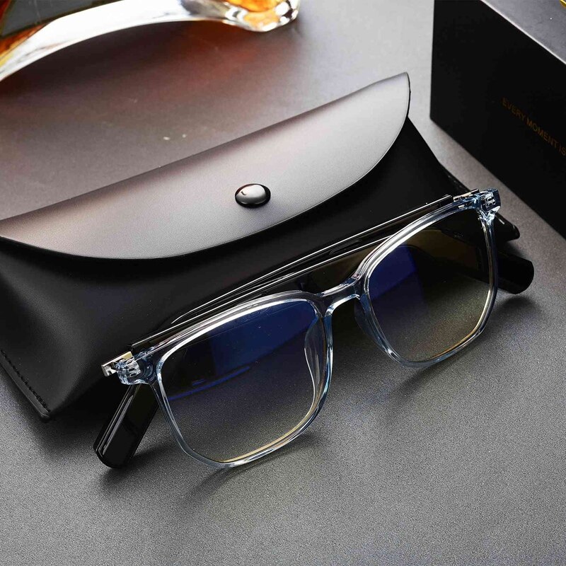 Smart Glasses TWS Wireless Bluetooth Bone-Conduction Waterproof Earphones Sports Headset Music Sunglasses