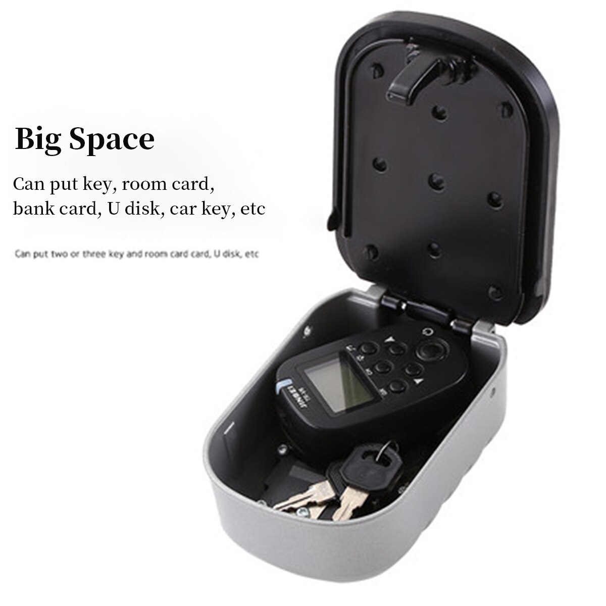 4 Digit Wall-mounted Curved Key Card Password Box Master key box Password lock Decorated Cipher Keys Storage Box