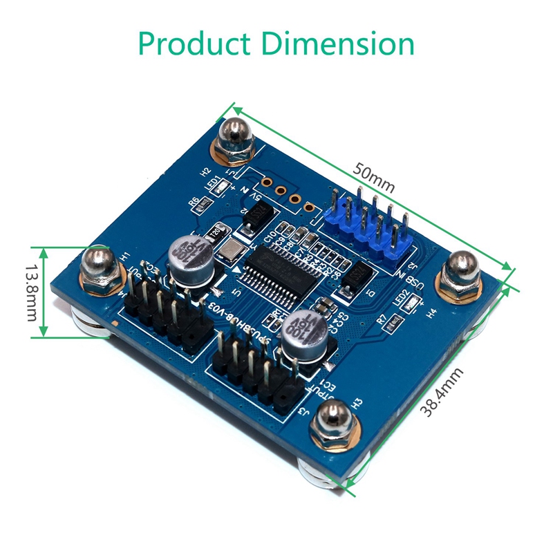 3- port usb 2.0 hub modul med netisk base 180 ° ind til desktop, tastatur, mus, usb flashdrev