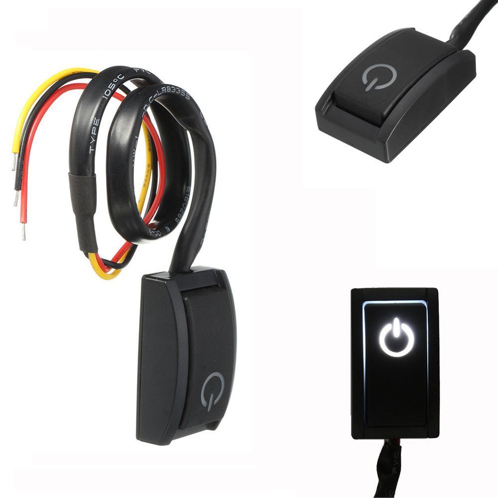 12V Auto drücken Taste Rast Drehen AUF aus Schalter LED Licht RV LKW Auto Stiefel DIY