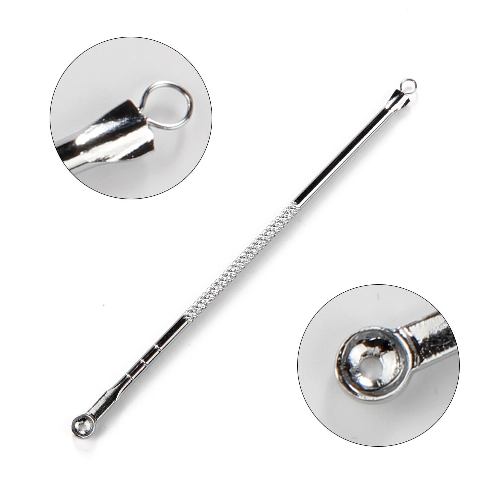 7PCS Black Dots Extractor de cravo Acne Black Spots Remover Blackhead Comedone Removal Needles Clip Tweezer Set Face Skin Care