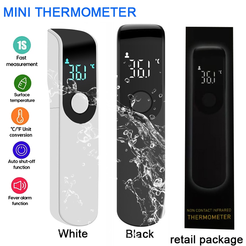 Mini Thermometer Non-Contact Infrarood Quick Thermometer Handheld Thuis Led Digitale Dual Mode Thermometer Menselijk Lichaam Thermometer