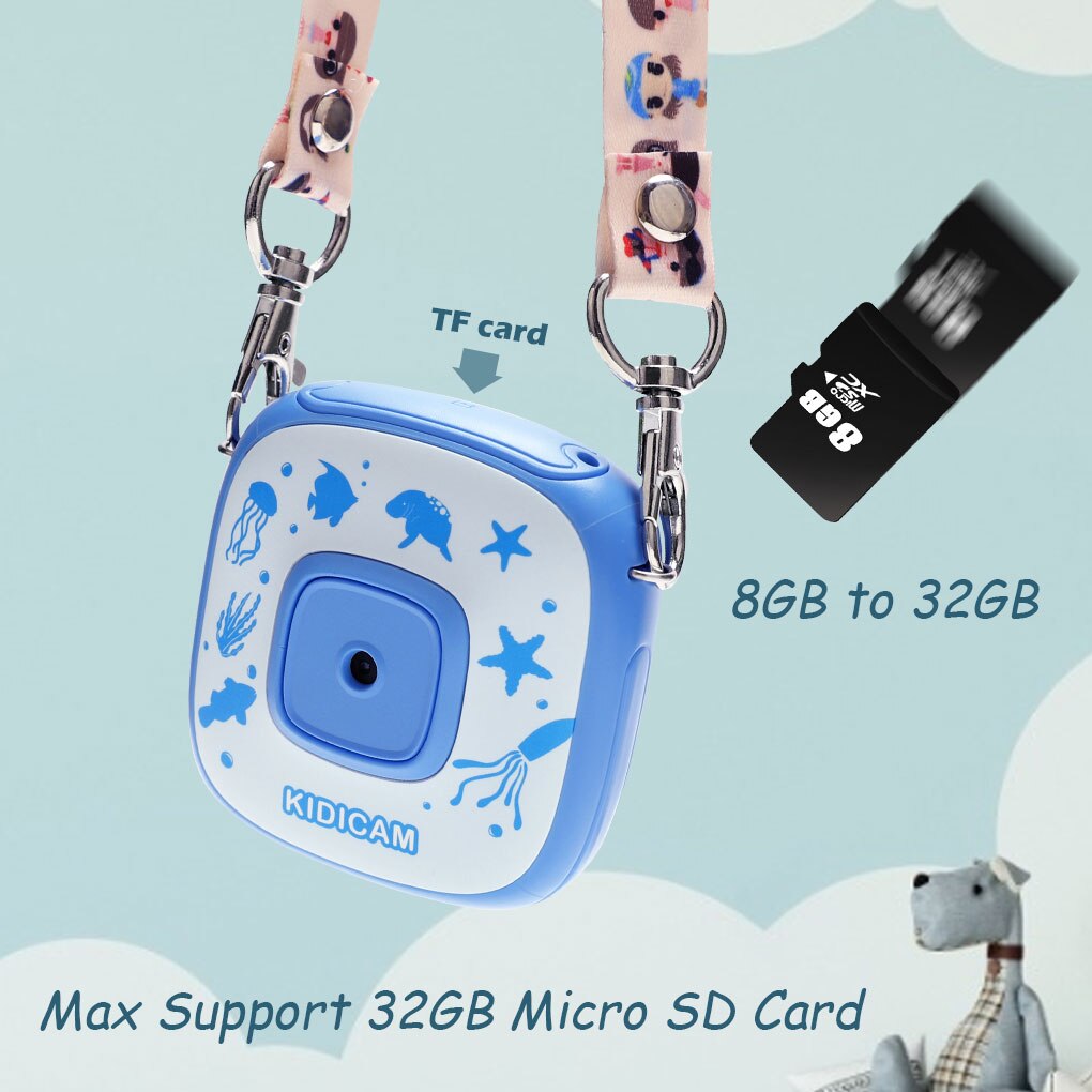 Câmera de vídeo digital recarregável das crianças exteriores da câmera da ação da tela de 2 Polegada lcd com caso impermeável