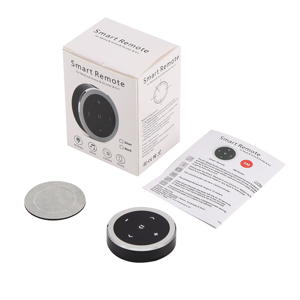 Draadloze Bluetooth Afstandsbediening Auto Stuurwiel Motorcycle Fietsstuur Media Knop Voor Ios Android Telefoon Auto Kit