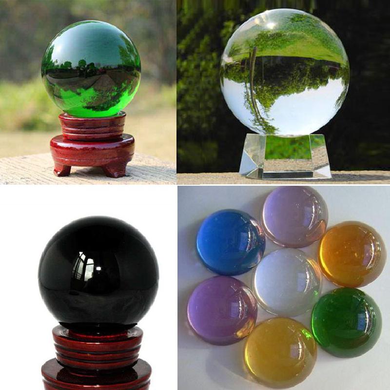 8 styles 40/50mm colour Clear Glass Crystal Ball model for Photography Props Home Decoration