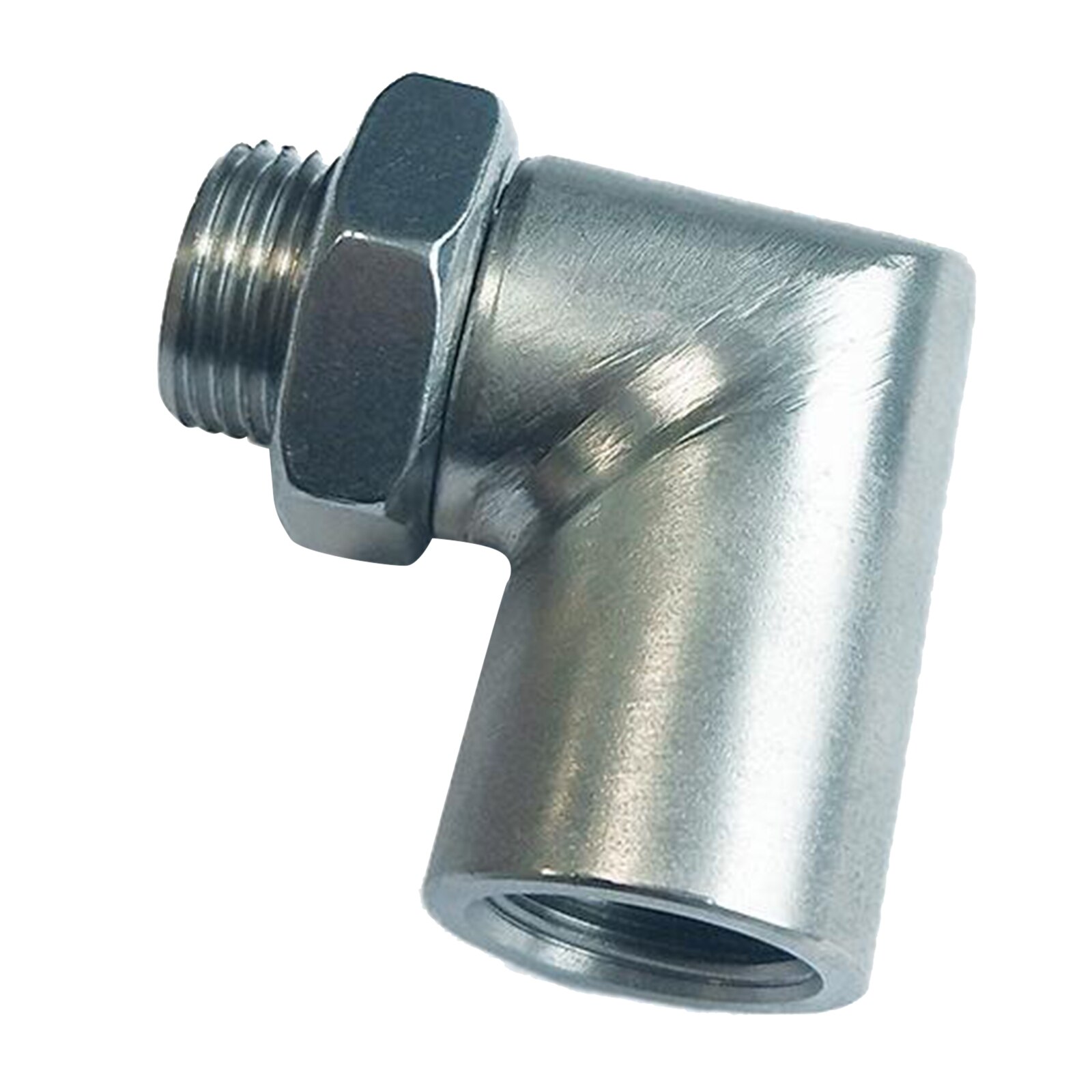 Stainless Steel Car O2 Angled Extender Spacer M18 x1.5,Universal for Any Thread Size of 18mm