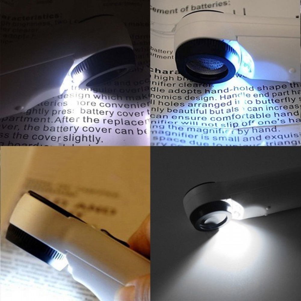 40x3.5mm LED Licht Vergrootglas Loep Handheld Microscoop Vergrootglas Verlichte lamp Voor Printplaten Keurmerken Sieraden