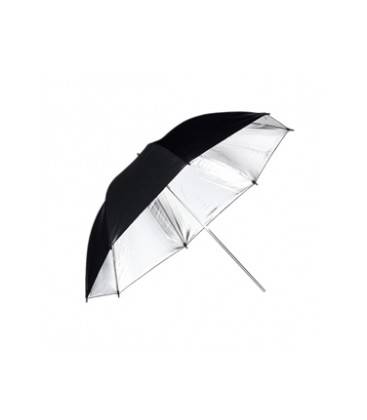 Phottix Paraplu Zoeklicht Ext. Zwart Int. Zilver 101 Cm