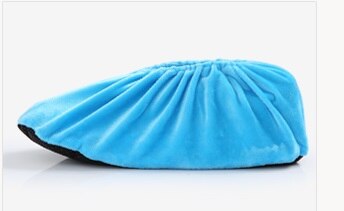 Dames En Mannen Overschoenen Winter Wasbare Schoenen Covers Indoor Bont Doek Schoeisel Pocket Voor Kinderen Recycle Gebruik Op Factory Hotel: adult sky blue