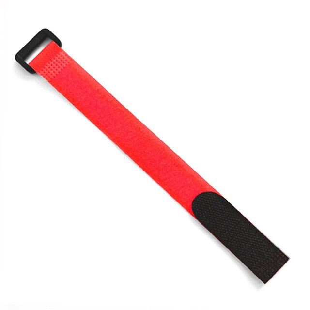 10 stk / mye 2cm * 40cm nylon revers spenne borrelås magisk krok løkke feste kabelbånd borrelås rem klebrig linje etterbehandling: Rød