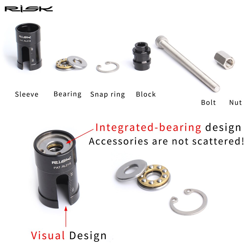 RISK RL218 Bike Bicycle Rear Shock Bushing Tool Press-in Removal Installation Air Shock Absorb Repair Tool