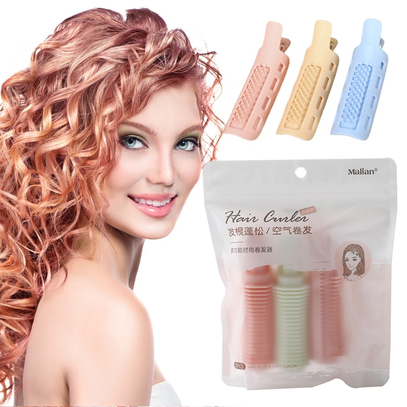 curler curling hair styler 3pcs fluffy curling comb clip styler hair tools salon or home styler curling iron DIY makeup tool