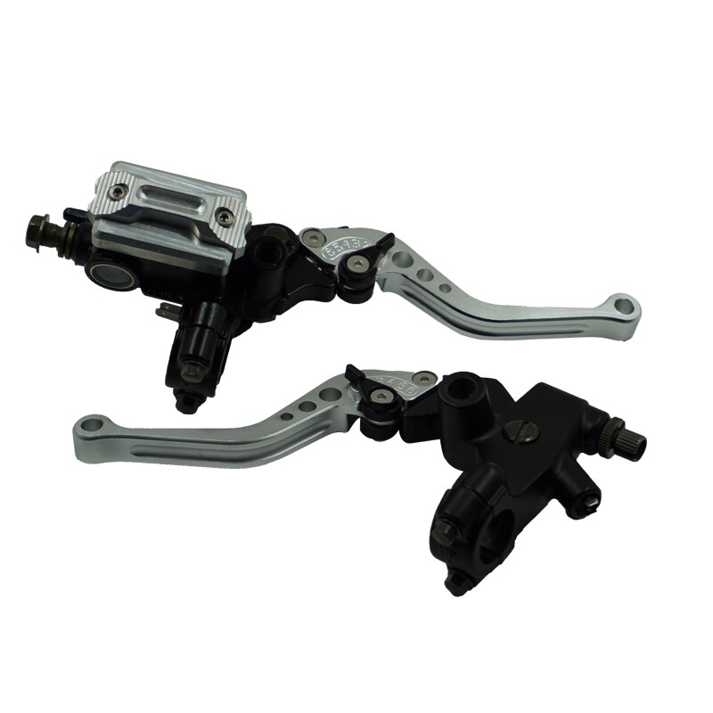 EEN Paar 7/8 "22mm Universal Motorcycle Brake Clutch Hoofdcylinder Lever Kabel Clutch Reservoir Voor Scooter Sport Dirt fiets