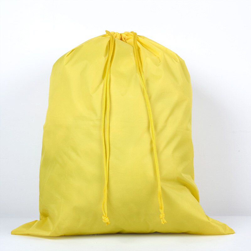 Waterproof Nylon Drawstring Storage Bags for Shoes Underwear Clothes Multifunctional Travel Sport Luggage Packing Organizer: S / YELLOW