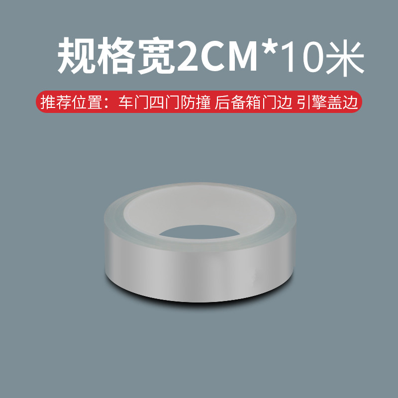 Gennemsigtig beskyttelsesliste til dørkarmen og ridsefast klistermærke til alle typer biler: Hvid