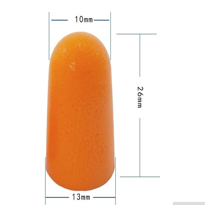 20/40/100/200 Uds 3M 1100 prevención del ruido del sueño tapones para los oídos de espuma Industrial reductor de ruido insonorizado Anti-ruido