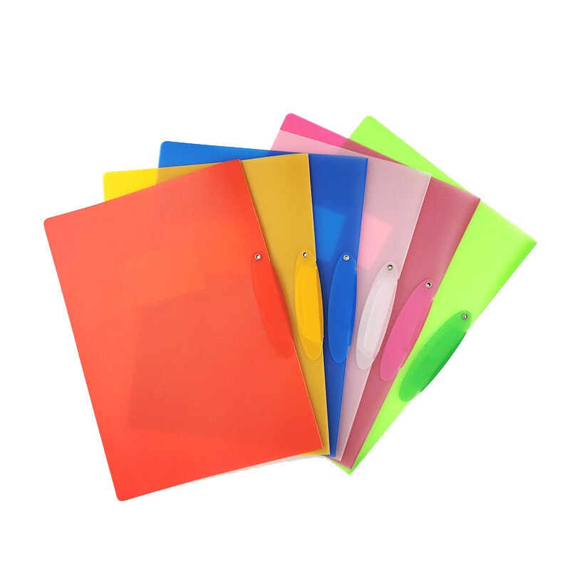 Plastic Transparante Map A4 Filing Producten Roterende Map Houder Binder Clips Organiseren Document Clip Kantoor School