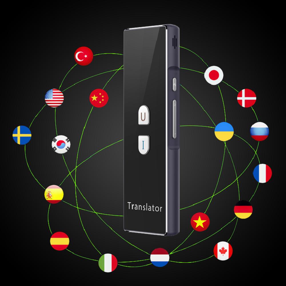 Traductor inteligente T6 Bluetooth 2,4G, dispositivo de traducción en varios idiomas en tiempo Real, batería recargable incorporada de baja potencia