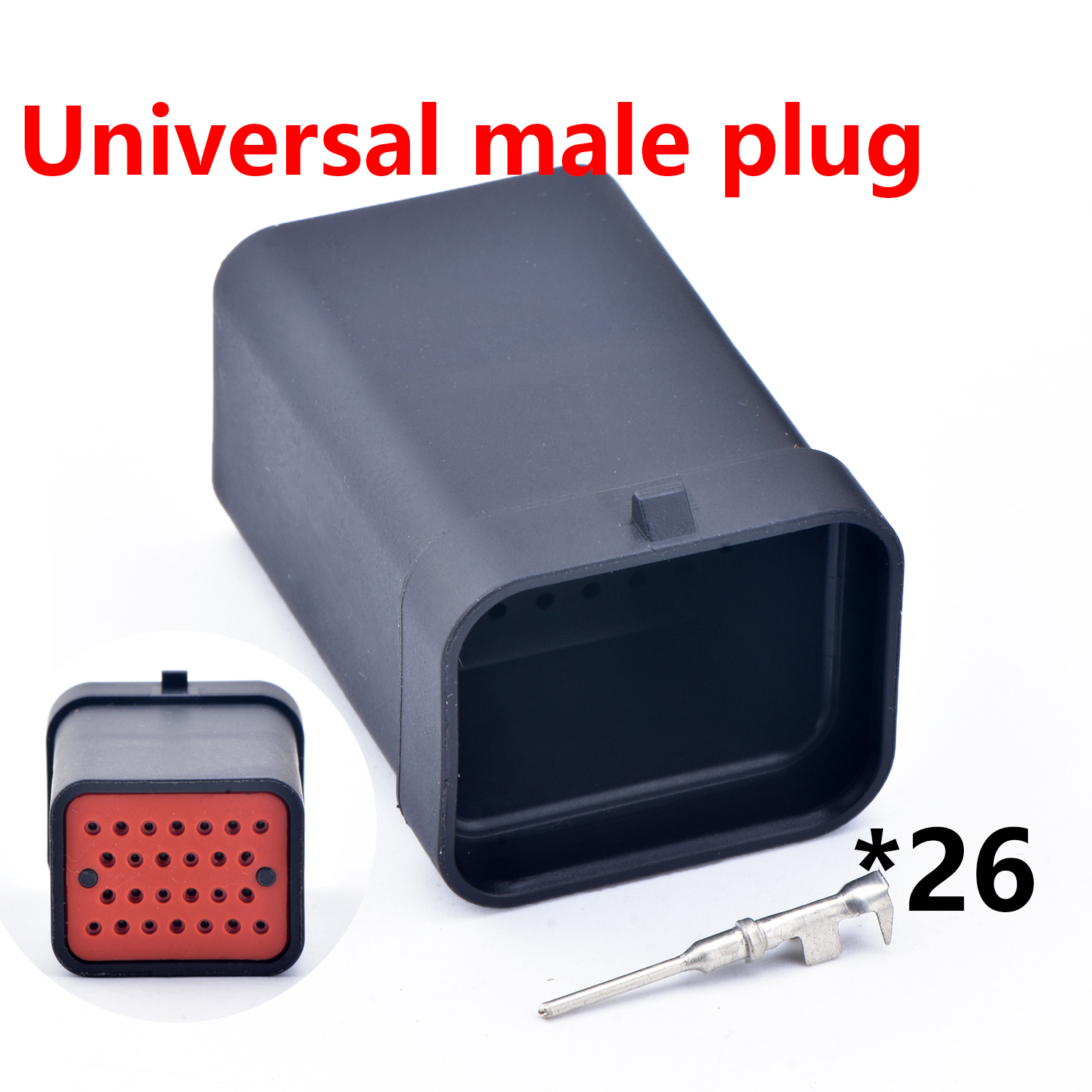 26 pines 3- 1437290 -7 1473416 -1 SUPERSEAL 3/4/5/6 ranuras eléctrico hembra o macho Cable PCB recto a conector de placa enchufe ECU: Marfíl