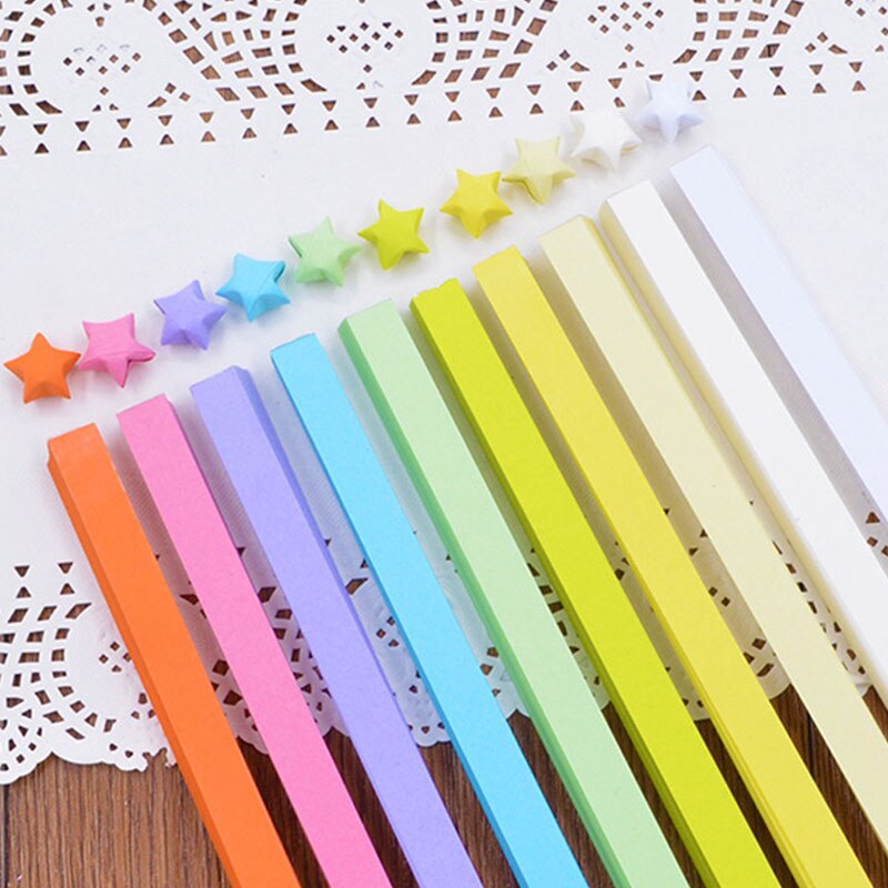 5/7/10/27 Colors Mixed Color set Paper Craft Folding Lucky Star Origami Paper Handmade Home DIY Cards Crafts Decoration