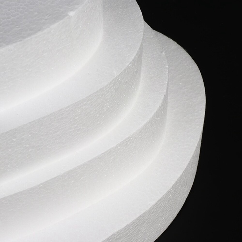 Diy bryllup dekorationer dummy kage skum form polystyren styrofoam praksis model hjerteformet
