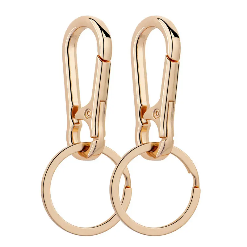 Metal Carabiner Clip Keychain Carabiner Shap Keyring Key Chain Ring Clip Holder Organizer for Home Car Keys Key Finder Women Men: Blue