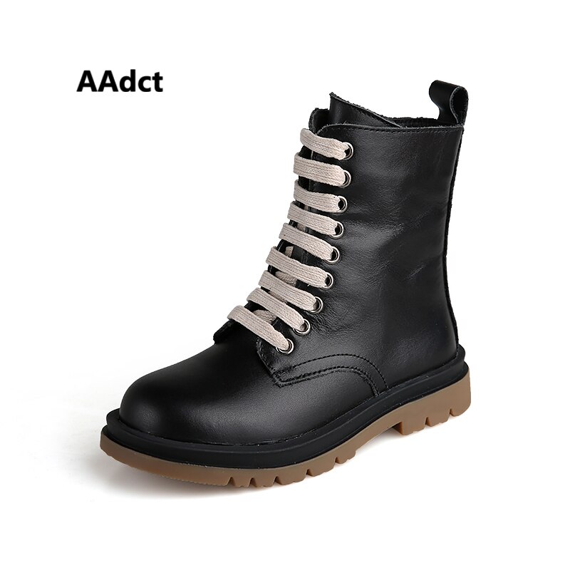 AAdct mädchen stiefel herbst neue Martin freundlicher stiefel für jungen kurz echtem leder freundlicher schuhe Britischen stil