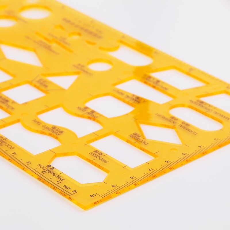 Geometrische Elektriker Schalung Vorlage Herrscher Schablone Zeichnung Messung Werkzeug