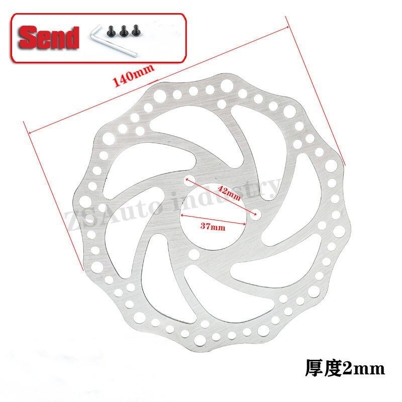 Bicycle disc brake 110-160 stainless steel disc with 6 bolts mountain bike hydraulic braking system riding parts: green
